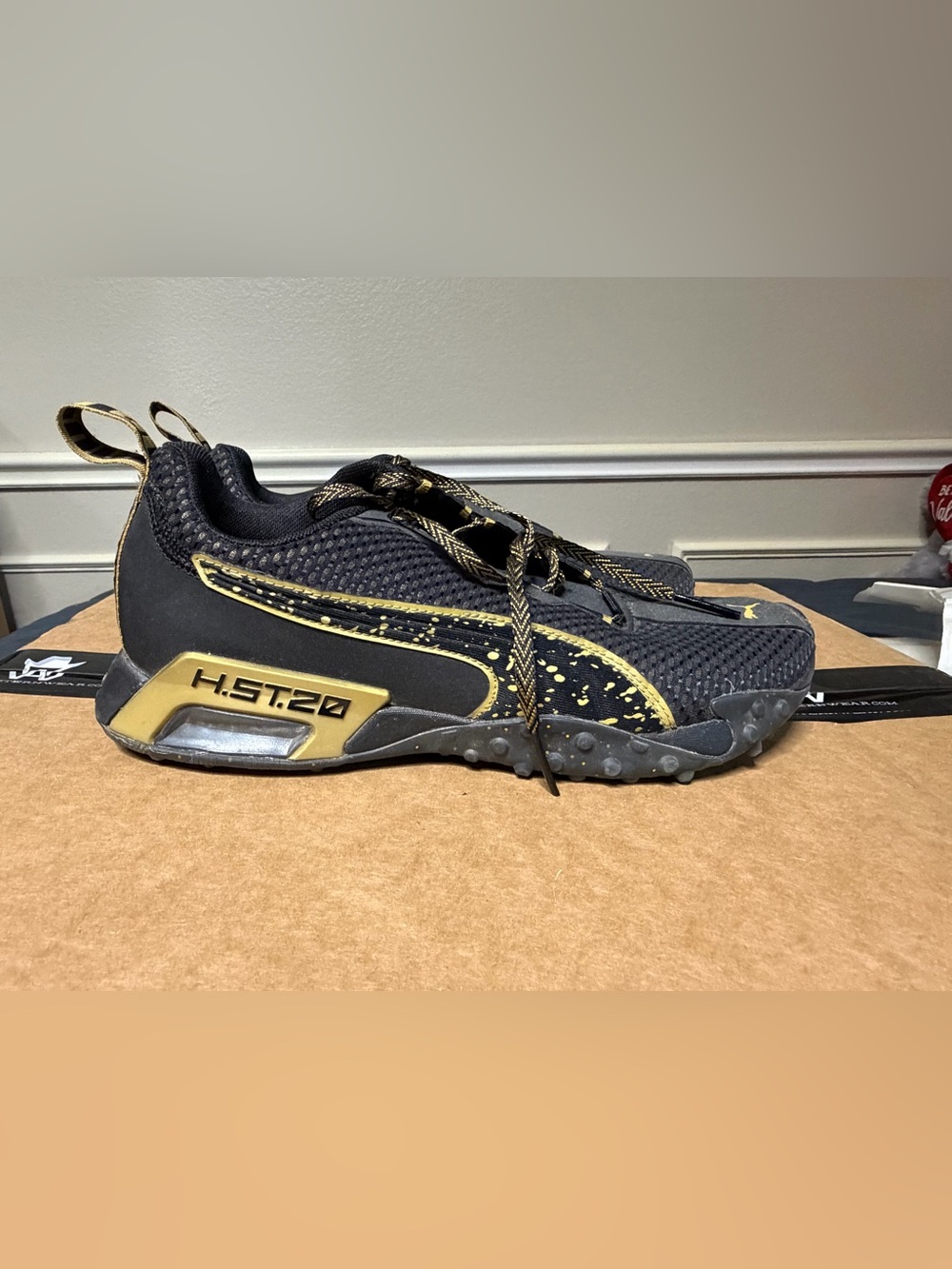 PUMA women’s Training Shoes - Black with Gold Accent